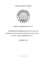 UTVRĐIVANJE OBVEZE POREZA NA DOBIT NA PRIMJERU PODUZETNIKA REGIONALNI VODOVOD DAVOR-NOVA GRADIŠKA D.O.O.