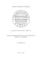 VOJNO ADMINISTRATIVNA ORGANIZACIJA I PRAVO U TURSKOJ