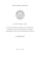 VALIDACIJA METODE ODREĐIVANJA NATRIJEVOG KLORIDA KONDUKTOMETRIJSKOM METODOM (USPOREDBA S POTENCIOMETRIJSKOM METODOM)