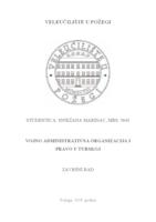 VOJNO ADMINISTRATIVNA ORGANIZACIJA I PRAVO U TURSKOJ