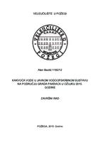 KAKVOĆA VODE U JAVNOM VODOOPSKRBNOM SUSTAVU NA PODRUČJU GRADA PAKRACA U OŽUJKU 2015. GODINE