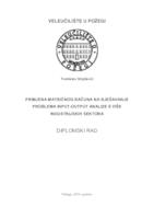 PRIMJENA MATRIČNOG RAČUNA NA RJEŠAVANJE PROBLEMA INPUT-OUTPUT ANALIZE S VIŠE INDUSTRIJSKIH SEKTORA