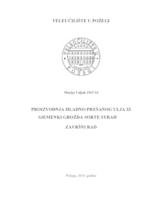 PROIZVODNJA HLADNO PREŠANOG ULJA IZ SJEMENKI GROŽĐA SORTE SYRAH