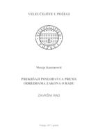 PREKRŠAJI POSLODAVCA PREMA ODREDBAMA ZAKONA O RADU