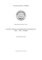 DUPONT ANALIZA ZAGREBAČKE PIVOVARE D.D. 2004.-2007.