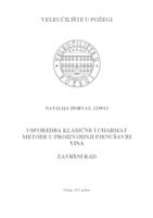 USPOREDBA KLASIČNE I CHARMAT METODE U PROIZVODNJI PJENUŠAVIH VINA