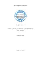 VRSTE PLAĆANJA U OKVIRU ELEKTRONIČKOG POSLOVANJA