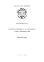 UNUTARNJA REVIZIJA KAO INSRUMENT UPRAVLJANJA RIZICIMA