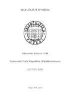 FRANCUSKA TREĆA REPUBLIKA I PARIŠKA KOMUNA