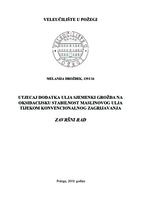 UTJECAJ DODATKA ULJA SJEMENKI GROŽĐA NA OKSIDACIJSKU STABILNOST MASLINOVOG ULJA TIJEKOM KONVENCIONALNOG ZAGRIJAVANJA