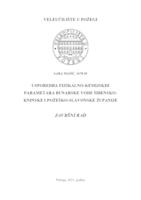 USPOREDBA FIZIKALNO-KEMIJSKIH PARAMETARA BUNARSKE VODE ŠIBENSKO-KNINSKE I POŽEŠKO-SLAVONSKE ŽUPANIJE