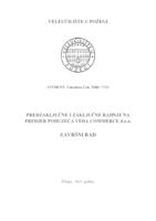 PREDZAKLJUČNE I ZAKLJUČNE RADNJE NA PRIMJERU PODUZEĆA VEDA COMMERCE D.O.O.