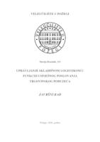 UPRAVLJANJE SKLADIŠNOM LOGISTIKOM U FUNKCIJI USPJEŠNOG POSLOVANJA TRGOVINSKOG PODUZEĆA