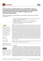 Concentration with Nanofiltration of Red Wine Cabernet Sauvignon Produced from Conventionally and Ecologically Grown Grapes: Effect on Volatile Compounds and Chemical Composition