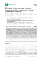 Cocoa Shell as a Step Forward to Functional Chocolates—Bioactive Components in Chocolates with Different Composition