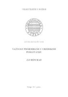 VAŽNOST PISMOHRANE U UREDSKOM POSLOVANJU