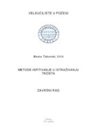 METODE ISPITIVANJA U ISTRAŽIVANJU TRŽIŠTA