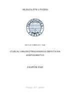 UTJECAJ VANJSKOTRGOVINSKOG DEFICITA NA GOSPODARSTVO