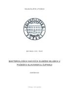 BAKTERIOLOŠKA KAKVOĆA SVJEŽEG MLIJEKA U POŽEŠKO-SLAVONSKOJ ŽUPANIJI