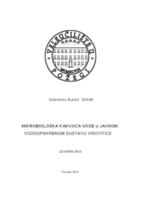 MIKROBIOLOŠKA KAKVOĆA VODE U JAVNOM VODOOPSKRBNOM SUSTAVU VIROVITICE