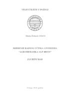 MJERENJE RADNOG UČINKA ATOMIZERA "AGROMEHANIKA AGP 400 EN"