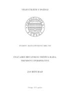 ZNAČAJKE HRVATSKOG TRŽIŠTA RADA: TRENDOVI I PERSPEKTIVE