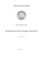 prikaz prve stranice dokumenta EKONOMSKA OBILJEŽJA TURIZMA U HRVATSKOJ