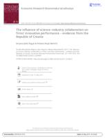 prikaz prve stranice dokumenta The influence of science–industry collaboration on firms’ innovative performance – evidence from the Republic of Croatia