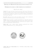 prikaz prve stranice dokumenta Prokreativna prava u hrvatskom ustavnom pravu