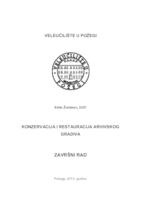 prikaz prve stranice dokumenta KONZERVACIJA I RESTAURACIJA ARHIVSKOG GRADIVA