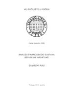 prikaz prve stranice dokumenta ANALIZA FINANCIJSKOG SUSTAVA REPUBLIKE HRVATSKE