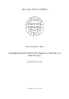 prikaz prve stranice dokumenta ANALIZA BURZOVNOG POSLOVANJA U REPUBLICI HRVASKOJ