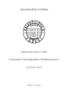 prikaz prve stranice dokumenta FRANCUSKA TREĆA REPUBLIKA I PARIŠKA KOMUNA