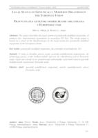 prikaz prve stranice dokumenta Pravni status genetski modificiranih organizama u Europskoj uniji