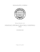 prikaz prve stranice dokumenta KONCESIJE U REPUBLICI HRVATSKOJ I EUROPSKOJ UNIJI