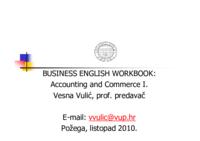 prikaz prve stranice dokumenta BUSINESS ENGLISH WORKBOOK:Accounting and Commerce I.