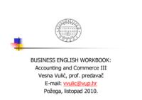 prikaz prve stranice dokumenta BUSINESS ENGLISH WORKBOOK:Accounting and Commerce III
