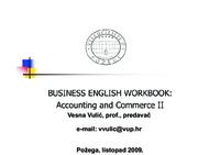 prikaz prve stranice dokumenta BUSINESS ENGLISH WORKBOOK:Accounting and Commerce II