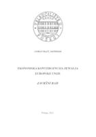 prikaz prve stranice dokumenta EKONOMSKA KONVERGENCIJA ZEMALJA EUROPSKE UNIJE