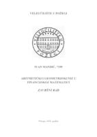 prikaz prve stranice dokumenta ARITMETIČKI I GEOMETRIJSKI NIZ U FINANCIJSKOJ MATEMATICI