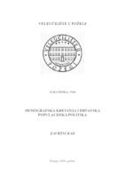 prikaz prve stranice dokumenta DEMOGRAFSKA KRETANJA I HRVATSKA POPULACIJSKA POLITIKA