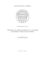 prikaz prve stranice dokumenta VINIFIKACIJA SORTE FRANKOVKA U VINARIJI ENOSOPHIA TIJEKOM TRI GODINE