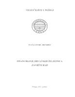 prikaz prve stranice dokumenta FINANCIRANJE HRVATSKIH ŽELJEZNICA