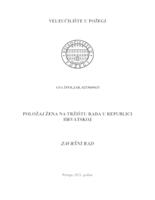 prikaz prve stranice dokumenta POLOŽAJ ŽENA NA TRŽIŠTU RADA U  REPUBLICI HRVATSKOJ