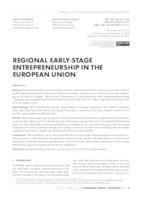 prikaz prve stranice dokumenta Regional early-stage entrepreneurship in the European Union