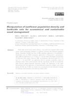 prikaz prve stranice dokumenta Manipulation of sunflower population density and herbicide rate for economical and sustainable weed management