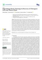 prikaz prve stranice dokumenta High Voltage Electric Discharge for Recovery of Chlorogenic Acid from Tobacco Waste