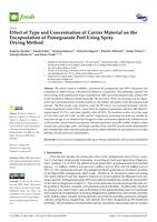 prikaz prve stranice dokumenta Effect of Type and Concentration of Carrier Material on the Encapsulation of Pomegranate Peel Using Spray Drying Method