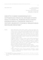 prikaz prve stranice dokumenta Experience of age discrimination in enjoyment of the right to equal working conditions and the right to equal advancement opportunities of employees in the scientific and higher education system of the Republic of Croatia