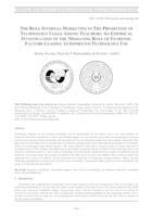 prikaz prve stranice dokumenta The role internal marketing in the promotion of technology usage among teachers:an empirical investigation of the mediating role of extrinsic factors leading to improved technology use